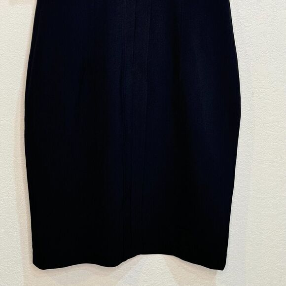 Toccin (NY) NEW Black Overlay Sheath Dress Size 6  $495 - Picture 8 of 9